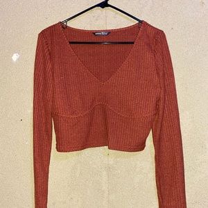 SHEIN crop top with faux underwire